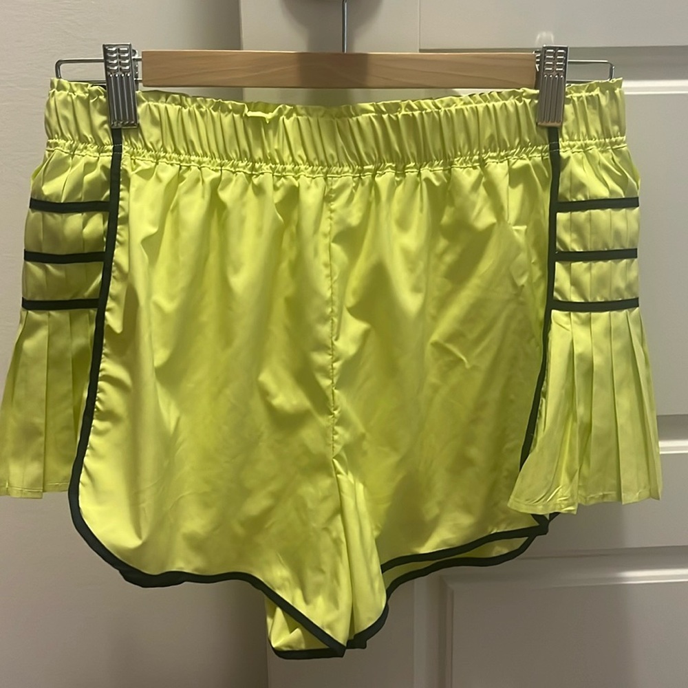 FP Movement by Free People Neon Yellow Athletic Shorts with Black Trim